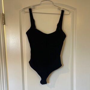 Free People Black Bodysuit